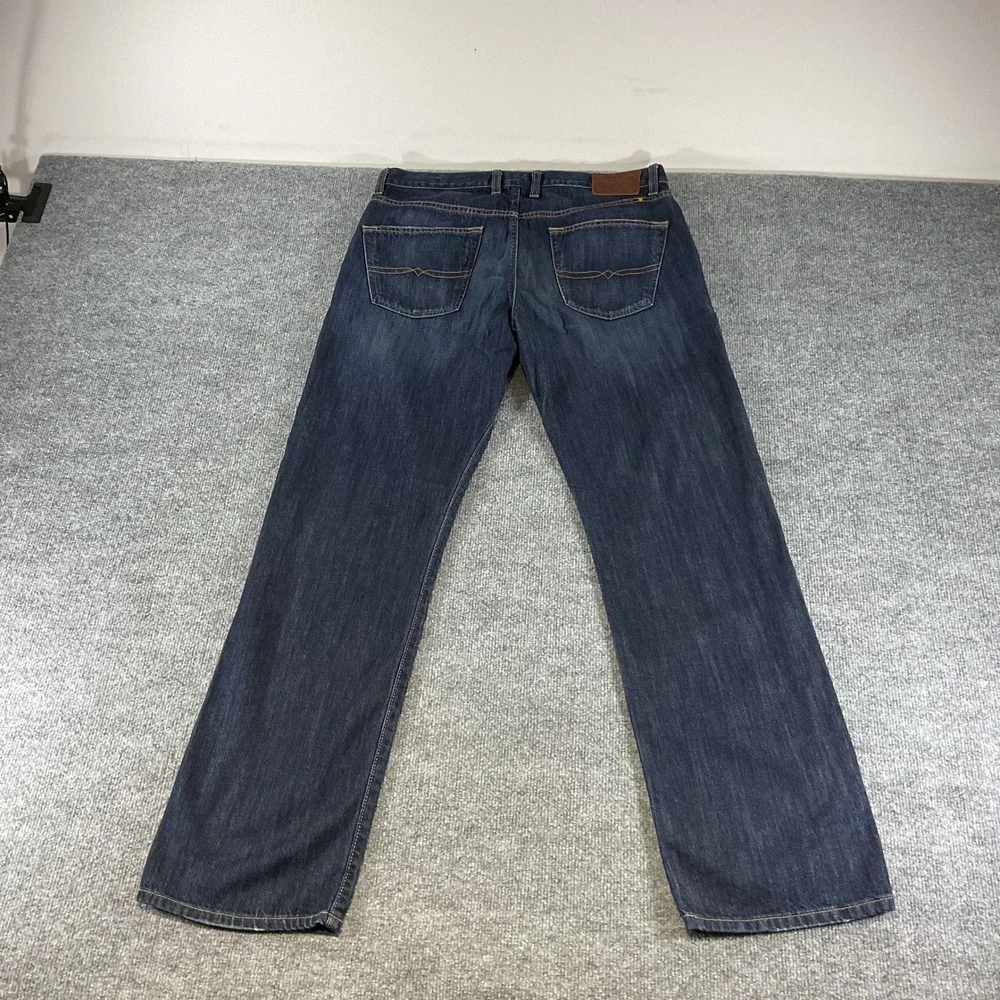 Lucky Brand 221 Original Straight Mens Jeans 34x32 Dark Wash Stretch Denim Pants